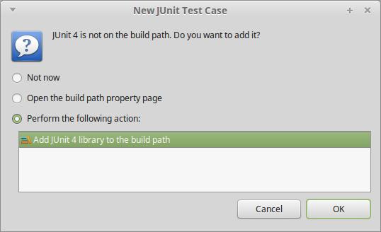 JUnit Erster Test in Eclipse (4) JUnit benötigt