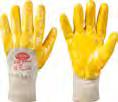 Nitril Handschuh gelb 1-fach getaucht Träger: 100% Baumwolle, Trikot, naturfarben Beschichtung: Nitril, gelb Profi-Qualität guter Abriebwiderstand sehr flexibel Handrücken teilbeschichtet gute