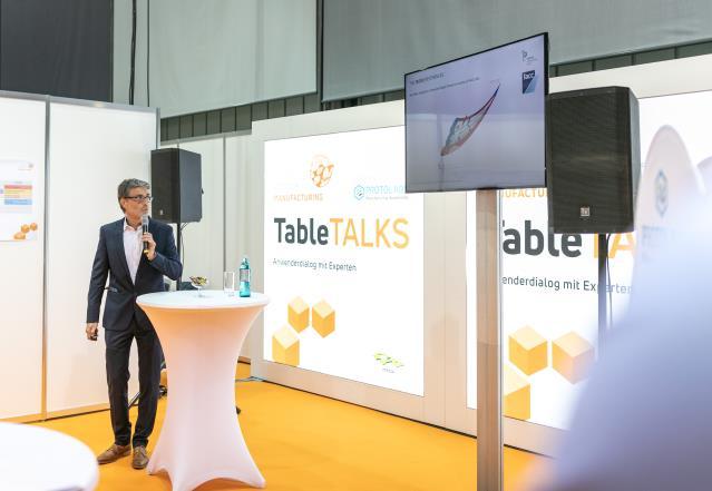 Sponsoring 3. Sponsor AM Table Talks Das Sponsoring der AM Table Talks garantiert Ihnen höchste Wahrnehmung durch Fachbesucher und rückt Ihr Unternehmen in den Fokus der Veranstaltung.