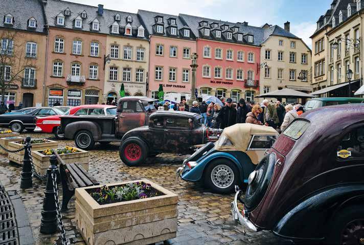 Veräiner & Organisatiounen Car-Sonndeg Oldtimer om Moart In der ältesten Stadt Luxemburgs