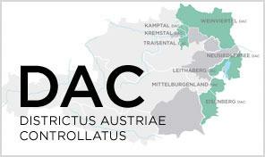 Districtus Austriae Controllatus (DAC) DAC bezeichnet ein System zur näheren Bestimmung der Herkunft eines Weines.