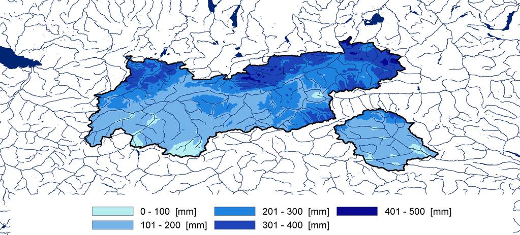 Hydrologische Übersicht Juni Niederschlag Anhaltender Niederschlag zur Monatswende Mai/Juni sowie am 23./24.d.M. lassen die Monatssummen in Nordtirol zum Teil weit über das langjährige Mittel hinauswachsen.