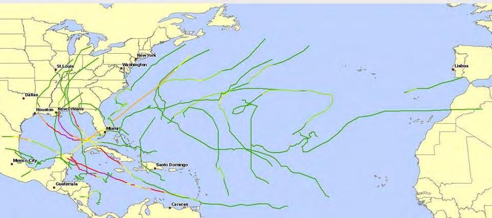Wetterrekorde 2005 Nie zuvor seit Beginn der Aufzeichnungen (1850) gab es so viele Hurrikane (15;