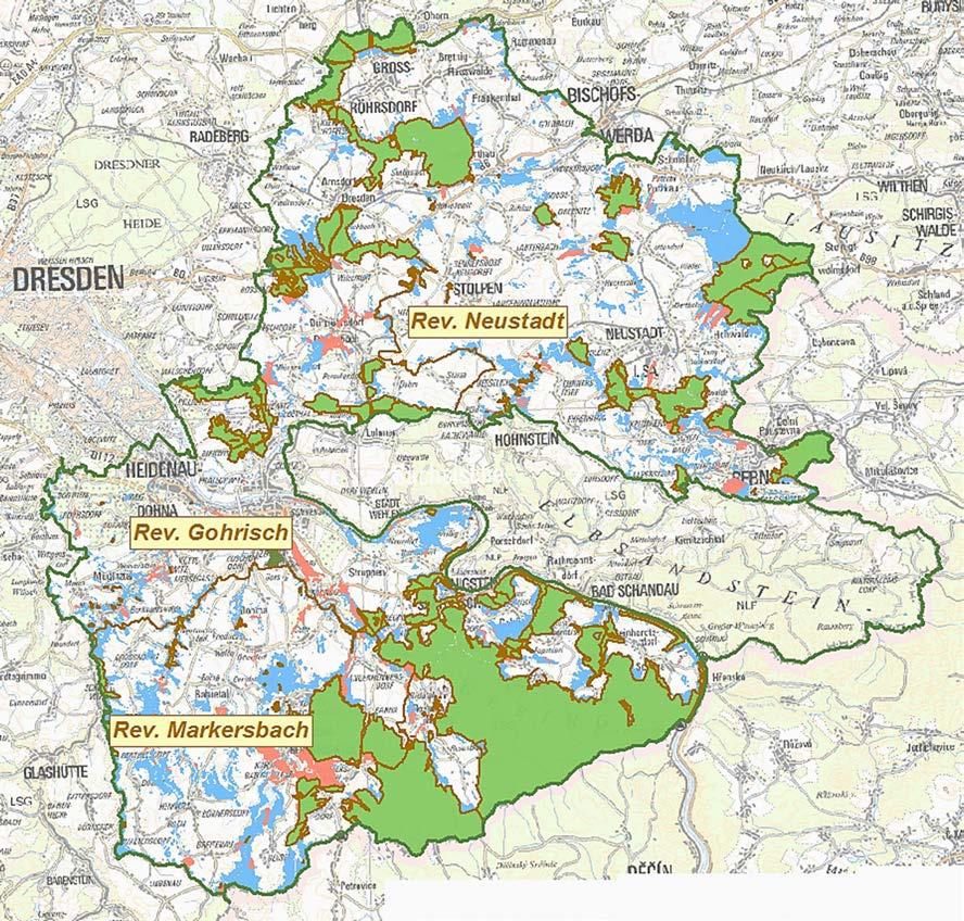 Forstbezirk Neustadt Fläche Gesamtfläche: 885 km² Waldfläche: 29.992 ha Waldeigentum Landeswald (17.938 ha 60%) Privatwald (9.