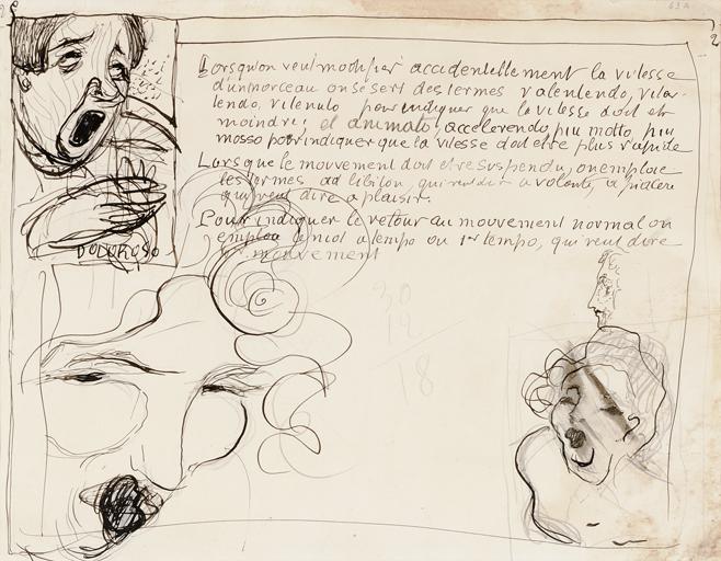 Pierre Bonnard (1867 Fontenay-aux-Roses bei Paris - 1947 Le Cannet bei Cannes) Zwei Skizzen zu: ''Petit Solfège