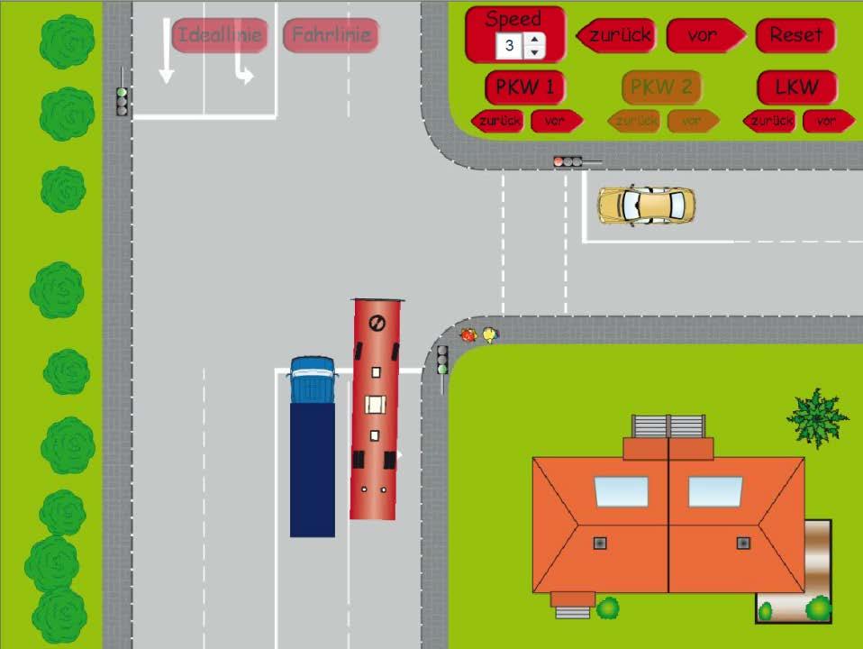 Highlights aus dem Inhalt Kapitel 1.2: Positionierung auf der Fahrbahn Neue, interaktive Animation zum Rechts-Abbiegen mit dem Bus!