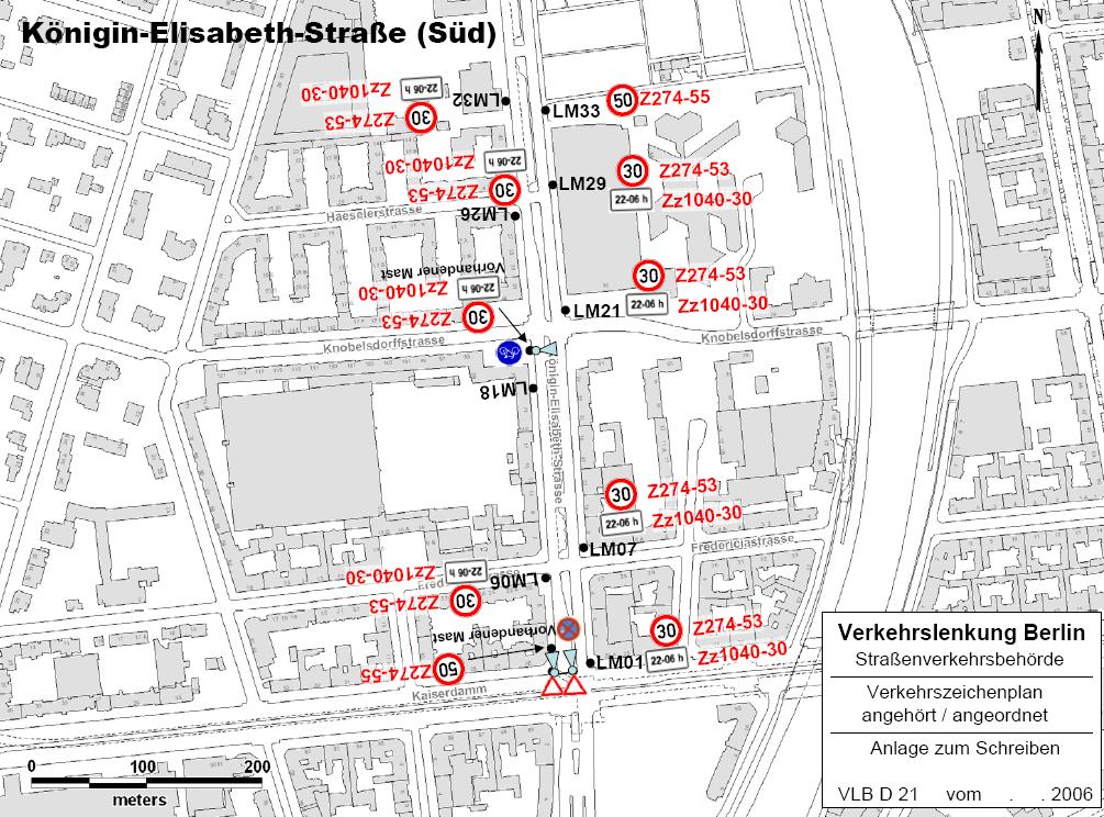 Das Beispiel Berlin: Signalisierung Signalisierung mit Schild T30 plus