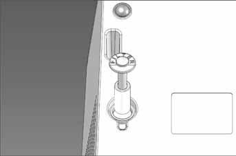 Heben Sie den am Geräteboden befindlichen Deckel samt Filterhalter unter Anwendung eines Schlitzschraubendrehers laut Darstellung in Abbildung 1a an.