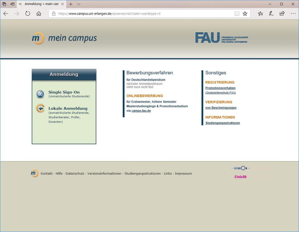 Das Modul Schulpädagogik (5) Anmeldung für die Basisseminare Anmeldung für die Modulprüfung www.campus.uni-erlangen.