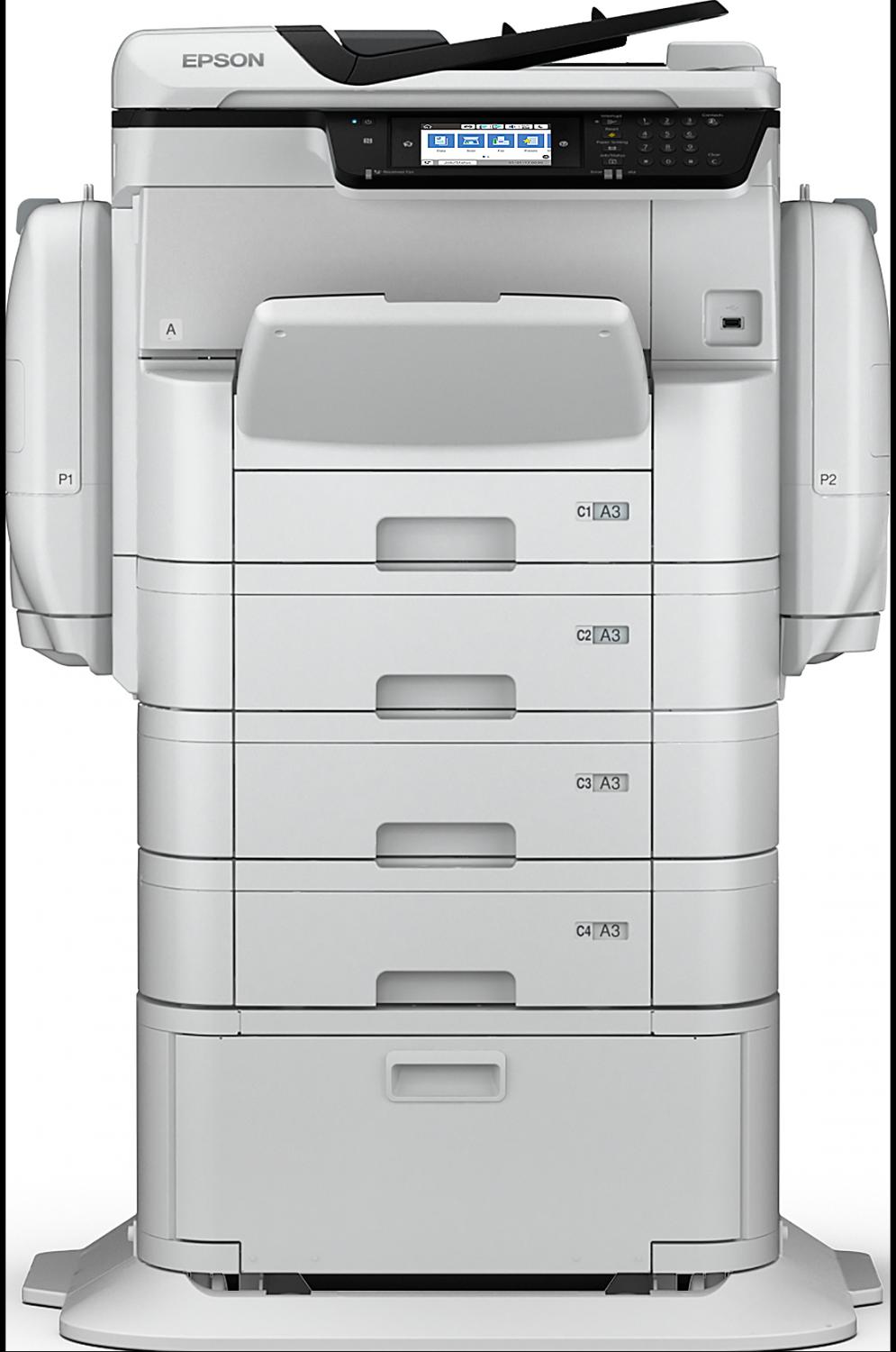 DATENBLATT WorkForce Pro WF-C869RD3TWFC Dieser zuverlässige 4-in-1-Business-Tintenstrahldrucker sorgt für transparente Druckkosten und erfordert kaum