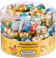 , 15 g Oster-Küken in Impulsdose, 12 g Little hollow Chicken in Drum,