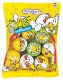 26271 25x Frühlingsboten, 150 g Easterballs filled with Milkcream, S/S-Pack, 150 g, 30 % 26279 36x Häschen, 4er-Set, 30 g Application Bunnies in bag with headercard, 4-pcs.