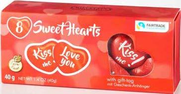 74 Valentinstag Valentine Valentinstag Valentine 75 NEU Valentin Box mit 5 g Mini Herzen, massiv und