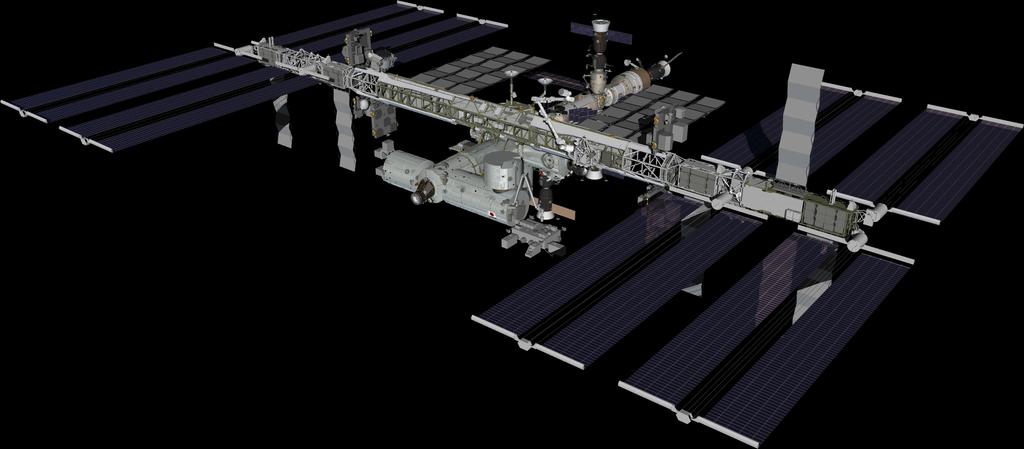 Unterrichtsmaterialien zur 3. Wie hoch ist die Geschwindigkeit der ISS? Die ISS umrundet die Erde auf einer Kreisbahn. Auf sie wirken verschiedene Kräfte ein.