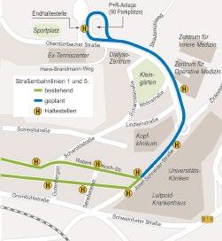 Bild: Staatliches Bauamt Würzburg Im Februar 2019 startet der Bau des neuen Medientunnels, der auf dem Lageplan rot eingezeichnet ist.