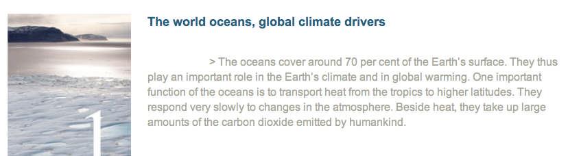 http://worldoceanreview.com/ Die Themen der ersten WORLD OCEAN REVIEW Die Weltmeere, Motor des globalen Klimas Die Ozeane bedecken circa 70 Prozent der Erdoberfläche.