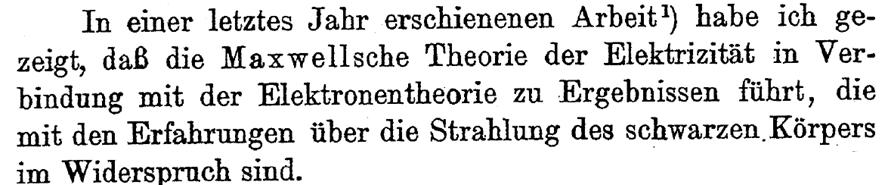Einstein 1906: Plancks