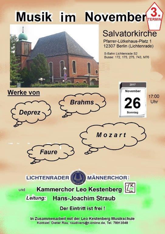 Wie schon am 28. Mai prognostiziert, wurden wir tatsächlich wieder nach Biesdorf eingeladen, dieses Mal ins Theater. Für den 17.11.