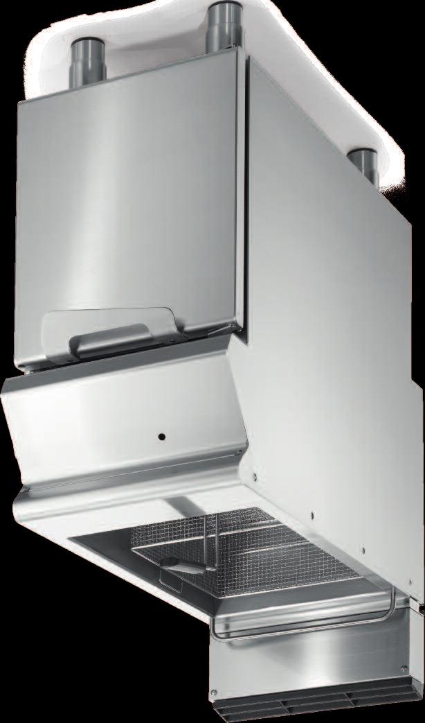 The Serie 700 of the gas fryers are equipped with heat exchanger pipes in the well.