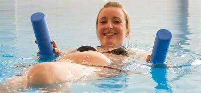 - Verbesserung der Kondition»Aquafitness für Schwangere«stärkt sowohl die Kondition als auch die Körperkraft.