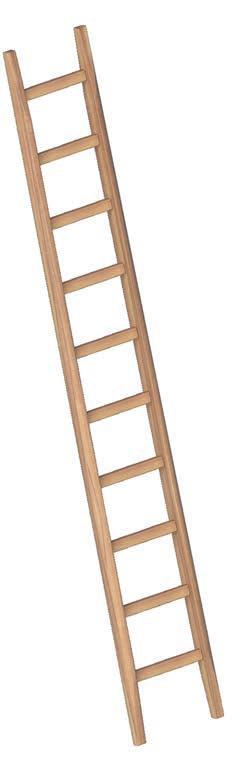 Simple wooden ladder for sites