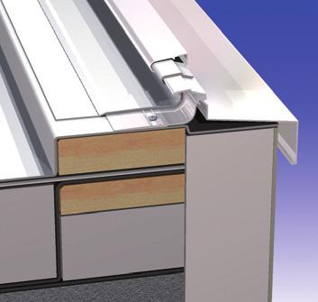 Montagehinweise Dachrandabschlussprofile Nachfolgenden TW-Profil-Stab durch Einschieben eines Stoßverbinders verbinden, auflegen, ausrichten und mit ausreichender Stoßfugenbreite befestigen (siehe