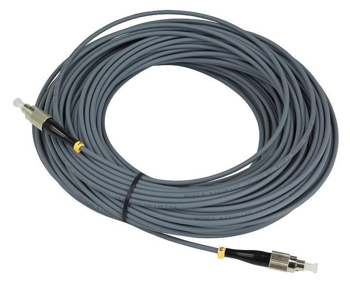 Kabel und Zubehör Optische Kabel mit FC / PC Stecker Optisches LSZH Kabel mit 1 Faser für die Innenverlegung Optisches Kabel für die Installation in Innenräumen mit LSZH flammenwidriger