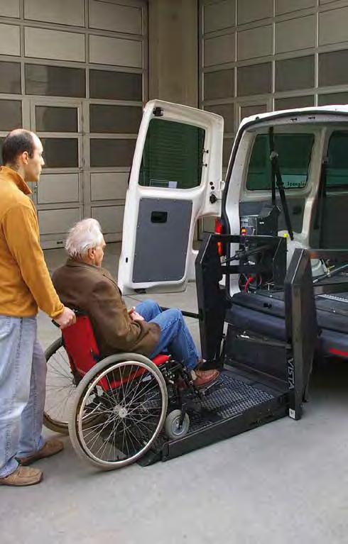 Rollstuhl-Hebebühne zweiteilig (für Kleinfahrzeuge)