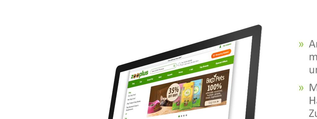 zooplus ist ein digitaler Multi-Channel- Einzelhändler» Anteil der Bestellung über mobile Kanäle bei