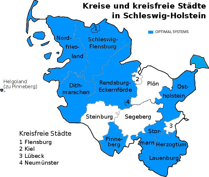 Referenzen in Schleswig-Holstein 21 Verwaltungen (Städte & Kreise) & 1 Partner (Zweckverband) in