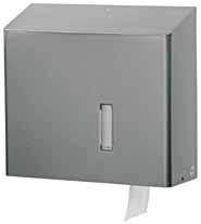 18 TRU 2 2 Toilettenpapierrollen Toilettenpapierspender für 2 Standard- Toilettenpapierrollen, abschließbares, geschweißtes, mit Sichtfenster zur Füllstandskontrolle, pulverbeschichtet MRU 4