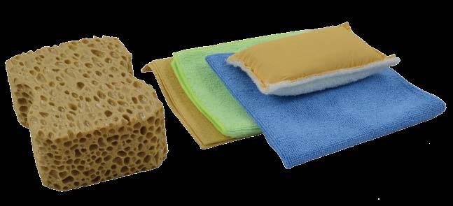 sponge / demister pad, car cloth, 2 x