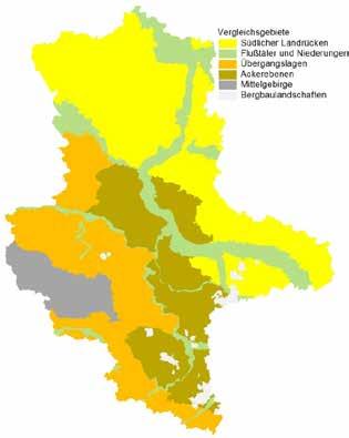 Räumliche Einheit Orientierungswert ÖLF-Anteil Südlicher Landrücken 7% - 15%