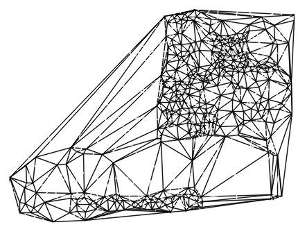 4 Bildsegmentierung 11 Abbildung 4.1: Delaunay-Triangulation für das Bild 2.