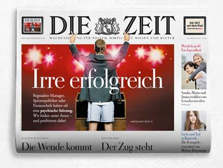 TOP PLATZIERUNG UNTER ALLEN LAE TITELN DIE ZEIT verringert den Abstand zur Süddeutschen Zeitung Der Spiegel Focus Stern Kombi Welt Print