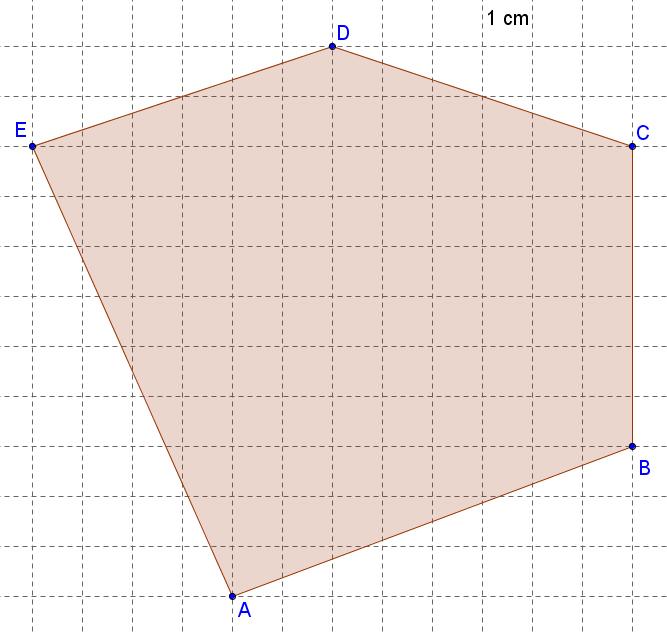 Aufgabe 13 a ) Berechne den Flächeninhalt der Fläche ABCDE.