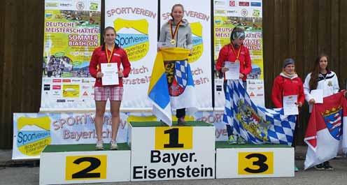 August 2015 Mitteilungs- und Informationsblatt Bischofsgrün Ausg. 08 Skisport Sommerbiathlon Alicia Reißenberger macht Titel-Hattrick perfekt BAYERISCH EISENSTEIN.