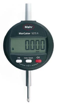 Digitale Messuhr MarCator 1075 R Digitale Messuhr MarCator 1087 R - induktives Messsystem - Datenausgang: wahlweise USB, OPTO RS232C, Digimatic - Data in Verbindung mit - Verfahrgeschwindigkeit 1,5