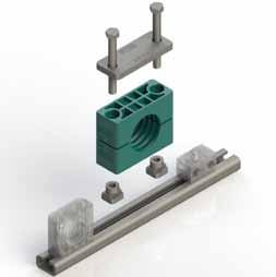 Serie / Series B TM-B/C Design New mounting rail-nuts make it possible to mount standard tube clamps of our series A, B and C, on the