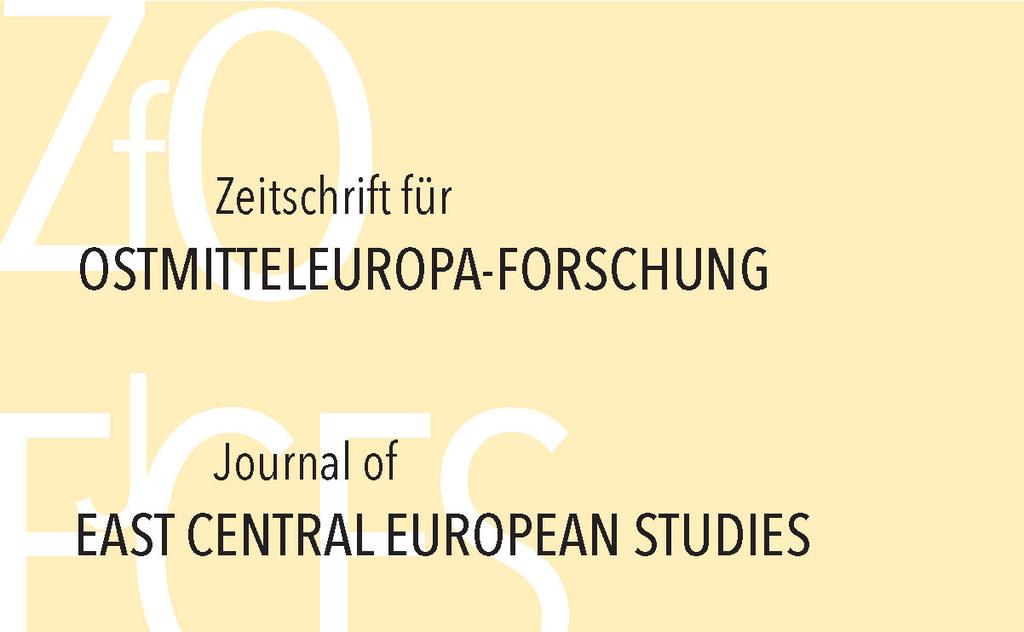 net/r/c263f821d56dfffffa190625af17a21a First published: Zeitschrift für Ostmitteleuropa-Forschung (ZfO), 59 (2010), 2 copyright This article