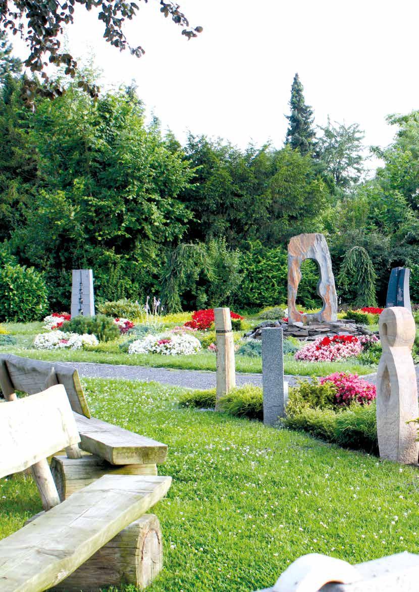 Trauer Der Friedhof als Raum für Erinnerung Orte der Begegnung, der Erholung und der lebendigen Erinnerung Foto: BdF, Bonn Friedhöfe sind ganz besondere Orte.