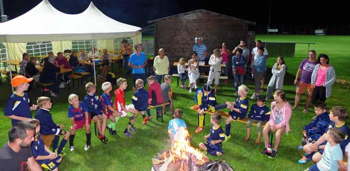 Sommerfest statt, tolle Stimmung garantierten das interne Mixed Turnier unserer Fußballjugend, das Elfmeterschießen sowie ein Lagerfeuer mit Stöckerlbrot am Abend.