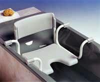 DuBaStar Badewannensitz 4802, etac Mit Rückenlehne, verstellbar Aluminiumrahmen, pulverbeschichtet Schrauben aus rostfreiem Stahl Pflegeleichter Kunststoff Bietet erhöhte Sitzposition In der