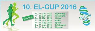 Raffinerielauf am 27.08.2016 EL Cup 2016 Der EL-Cup geht in die 10. Runde und der Raffinerielauf am 27.08.2016 in Salzbergen ist auch in diesem Jahr als Wertungslauf dabei.