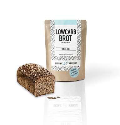 Low-Carb Brot Backmischung 100% Bio und Natur 350 Gramm glutenfrei eiweiss- und