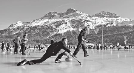 10 Donnerstag, 10. Januar 2013 Am Montagmorgen beginnt im Sportzentrum Mulets die 45. Coppa Romana, das grösste Open-Air-Curlingturnier im Alpenraum.
