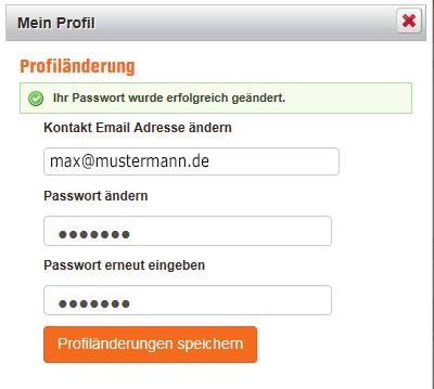 Der Weg ins OBI Lieferantenportal Passwort ändern (Mein Profil) Sie können Ihr Passwort jederzeit über Ihr Benutzerprofil ändern.