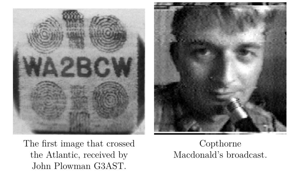 Die Anfänge 1957: Copthorn Macdonald WA2BCW Liest Artikel über Bildübertragung per Telefon