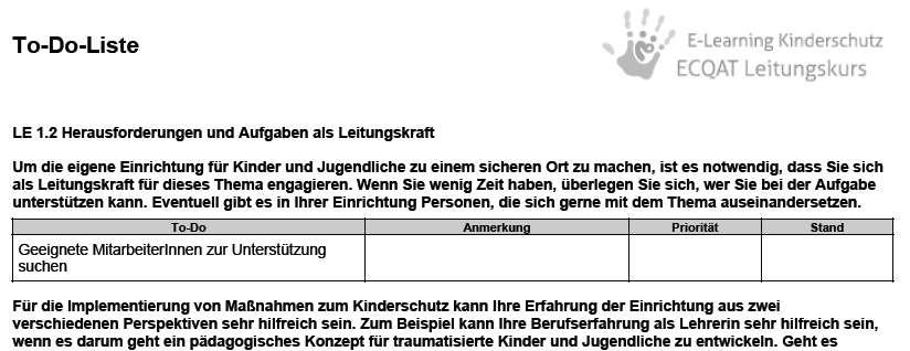 in Bezug auf Bedürfnisse traumatisierter Personen