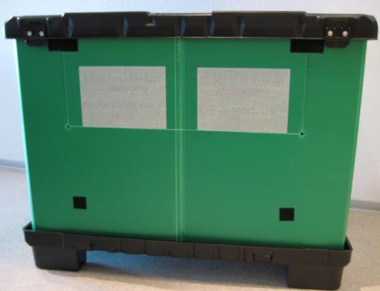 Mega-Pack S 1200-975 Material Nutzbare Innenmaße oben: Nutzbare Innenmaße unten: Palette: HDPE twinsheet tiefgezogen